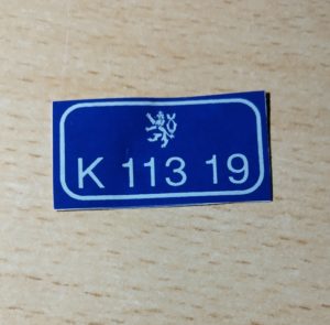 kalibrační známka ověřeného přístroje